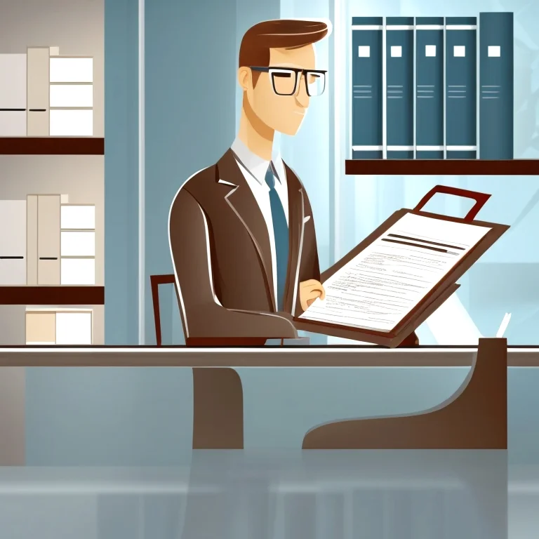 Legal consultation session illustration
